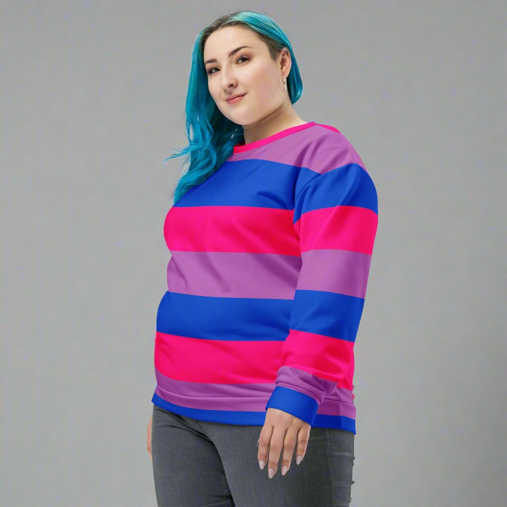 Bisexual Pride Unisex Sweatshirt | Comfortable &amp; Stylish LGBTQ+ Apparel