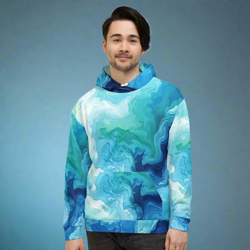 Ocean Waves Gay Pride Hoodie | Cozy LGBTQ+ Pride Hoodie