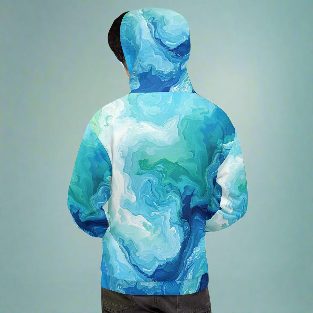 Ocean Waves Gay Pride Hoodie | Cozy LGBTQ+ Pride Hoodie