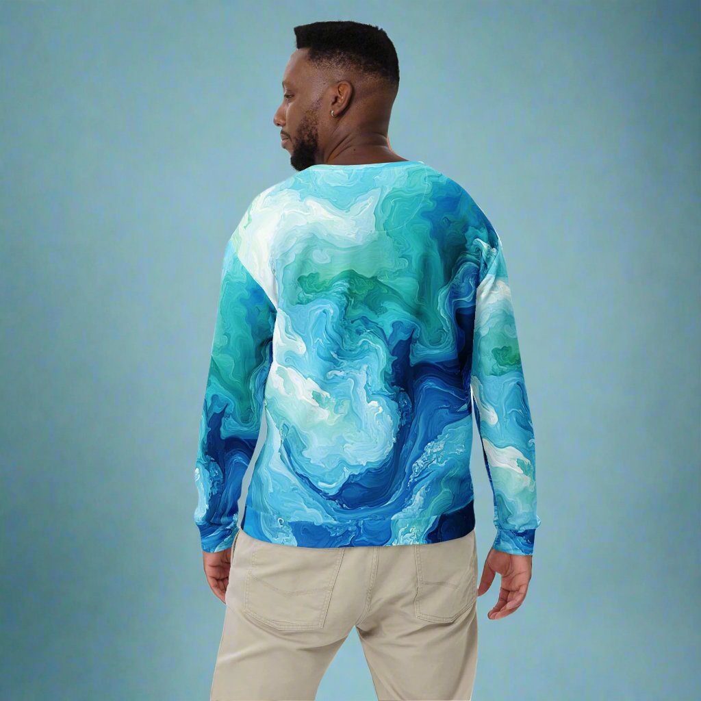 Ocean Waves Gay Pride Sweatshirt | Stylish &amp; Comfortable LGBTQ+ Apparel