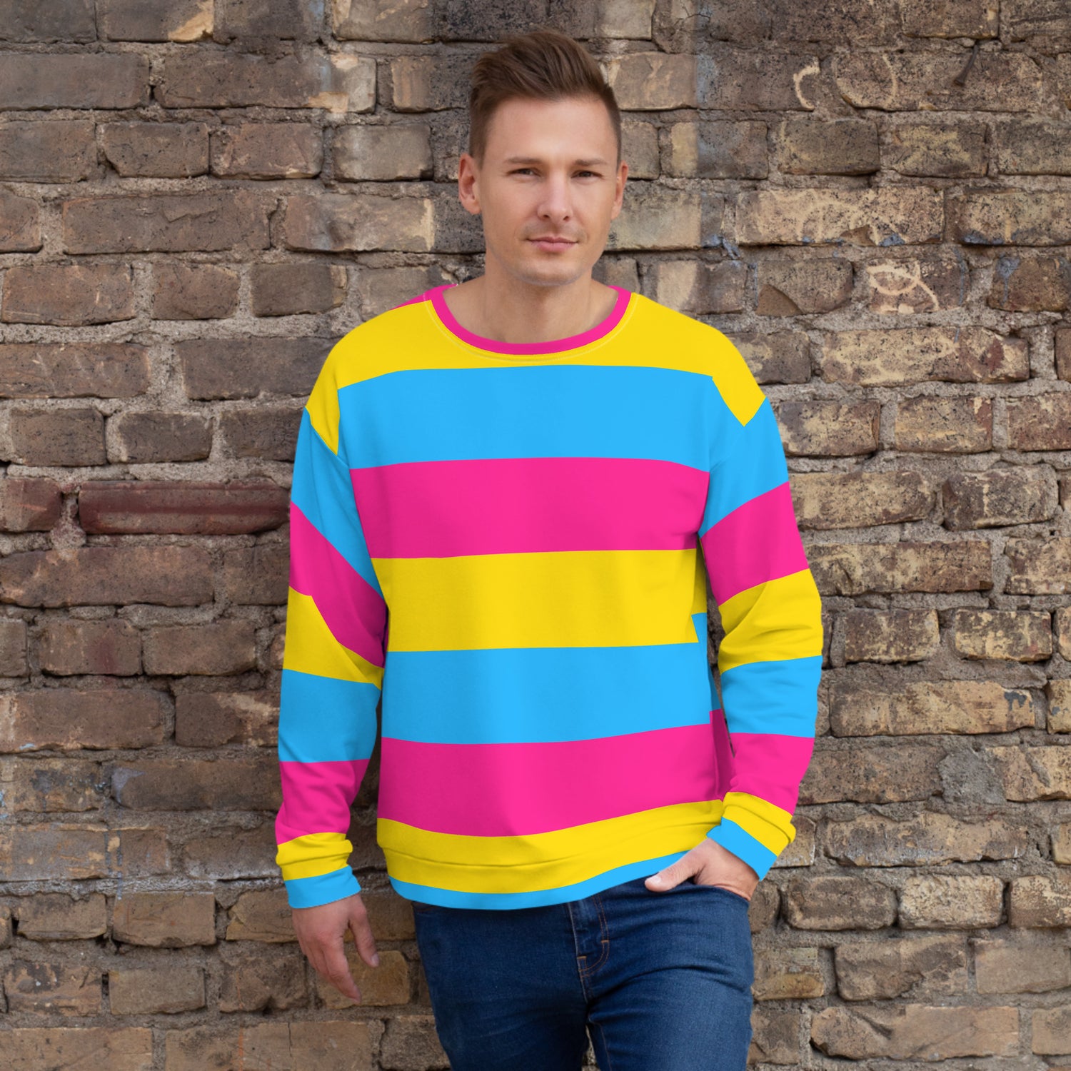 Pansexual Pride Sweatshirt | Cozy, Vibrant Pansexual Pride Pullover