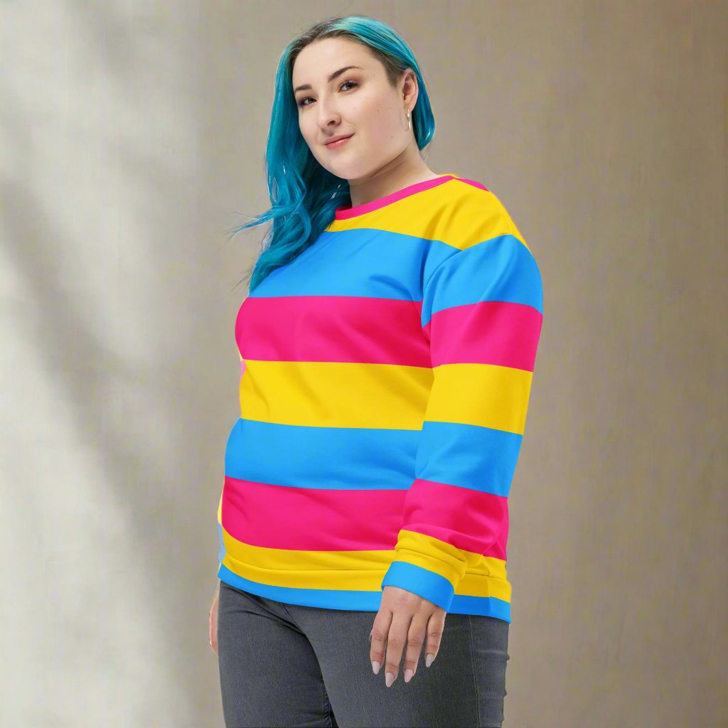 Pansexual Pride Sweatshirt | Cozy, Vibrant Pansexual Pride Pullover