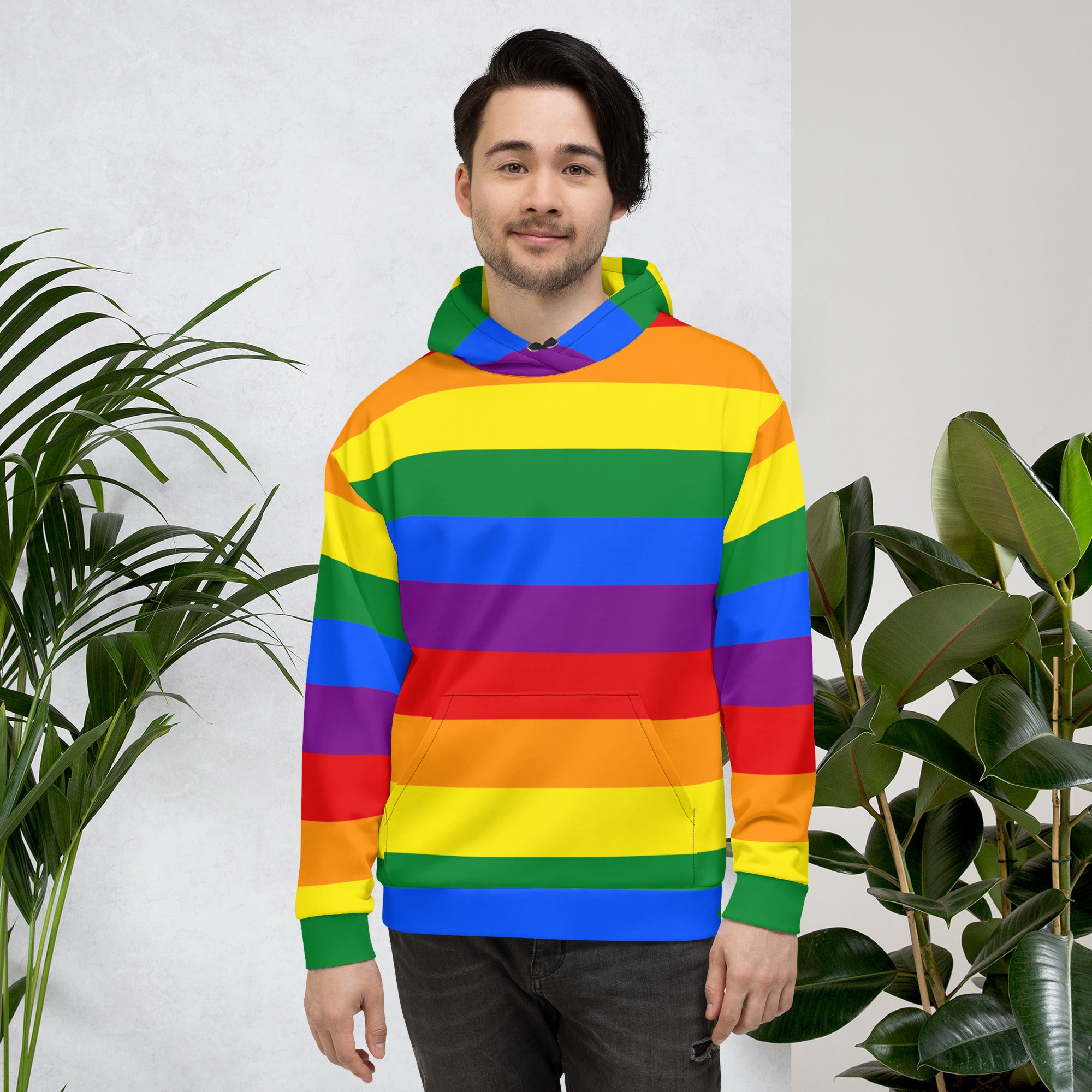 Rainbow Pride Unisex Hoodie | Soft &amp; Stylish LGBTQ+ Pride Pullover