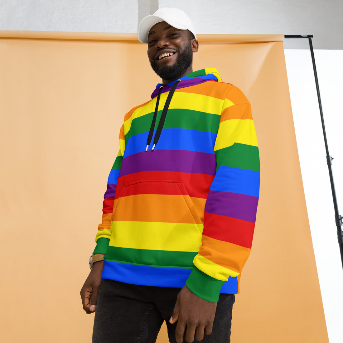 Rainbow Pride Unisex Hoodie | Soft &amp; Stylish LGBTQ+ Pride Pullover