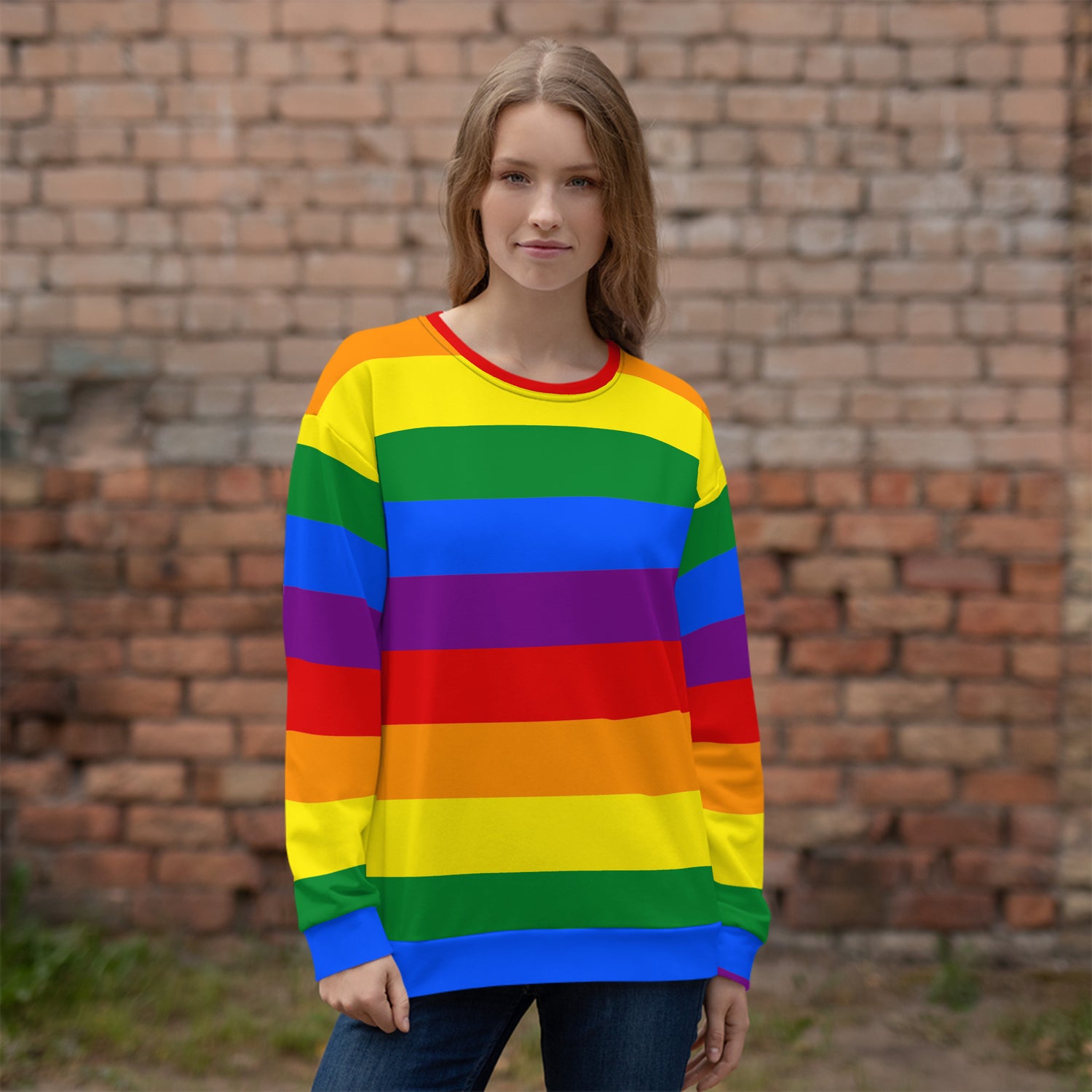 Rainbow Pride Unisex Sweatshirt | Cozy, Colorful LGBTQ+ Apparel