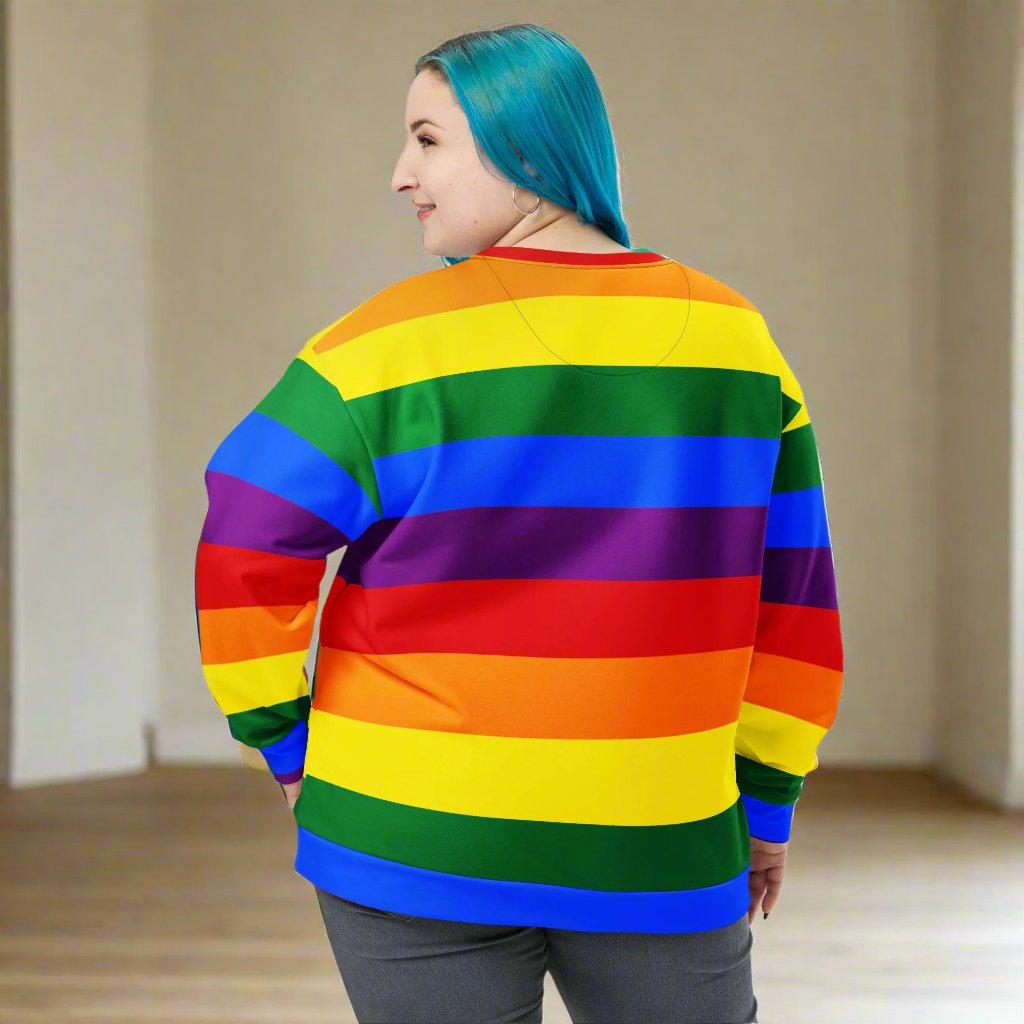 Rainbow Pride Unisex Sweatshirt | Cozy, Colorful LGBTQ+ Apparel