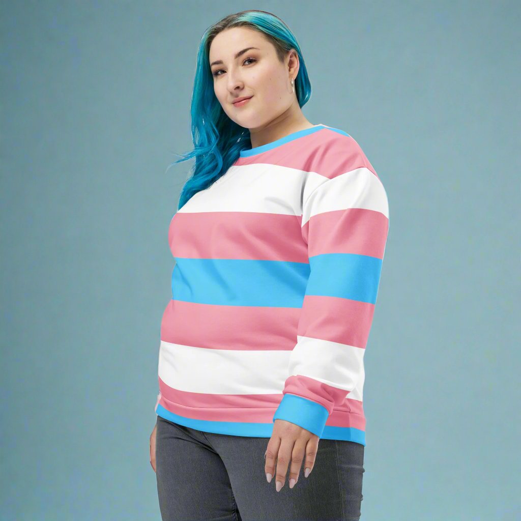 Transgender Pride Sweatshirt | Cozy &amp; Stylish Gender Inclusive Sweater