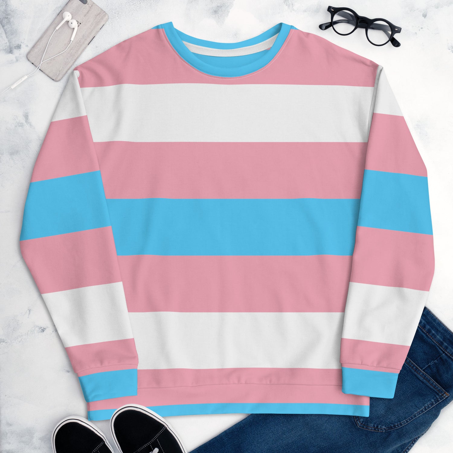 Transgender Pride Sweatshirt | Cozy &amp; Stylish Gender Inclusive Sweater